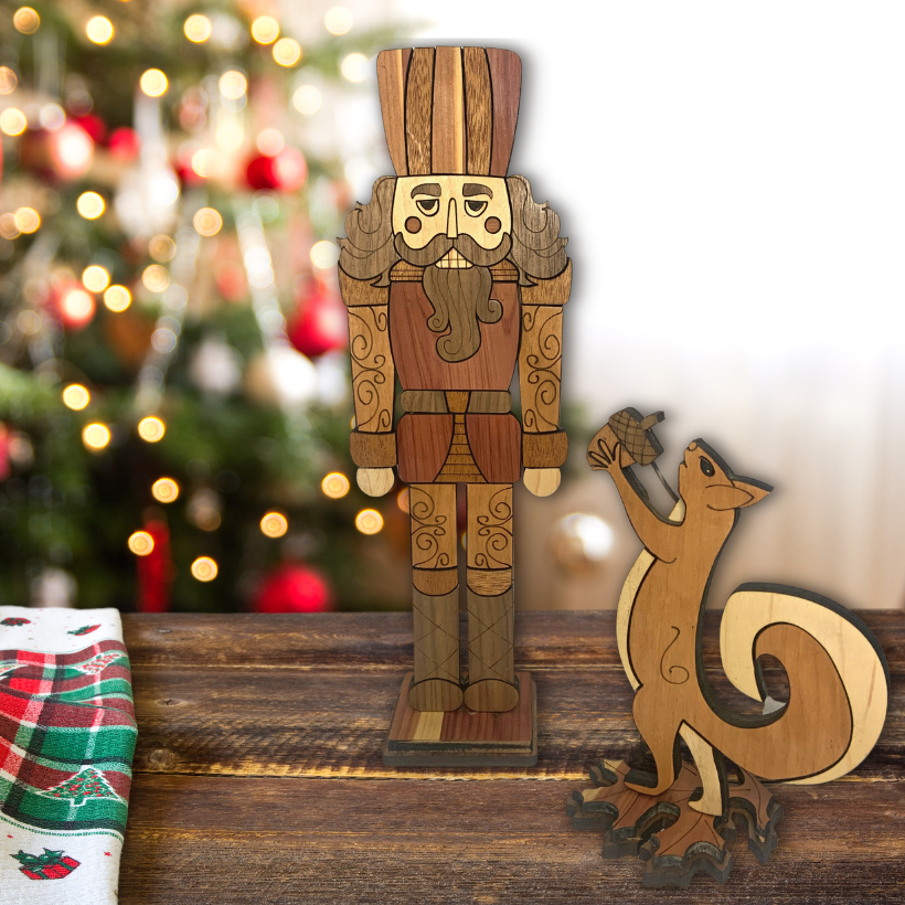 Wooden nutcracker deals christmas decoration