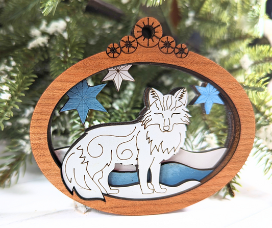 Wild Animal Ornaments - Arctic Fox