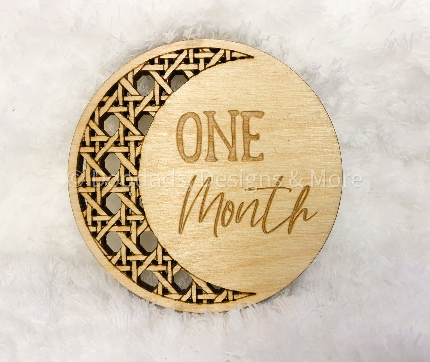 Baby Monthly Milestone Marker In Wood