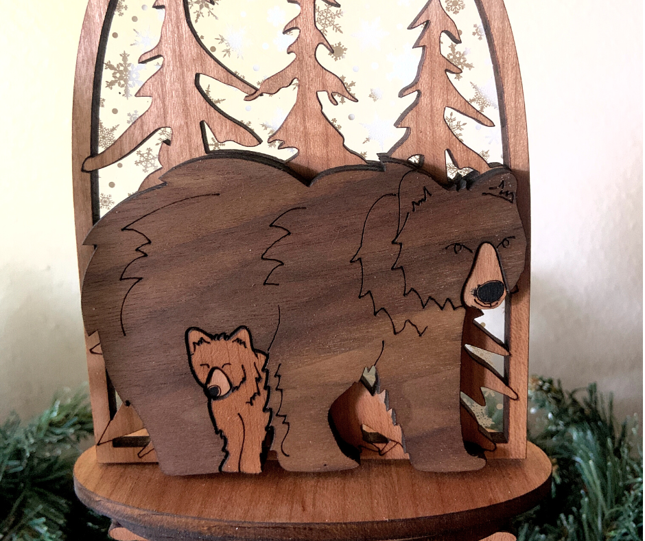 Woodland Animals Winter and Holiday Display (Single or Multiple)