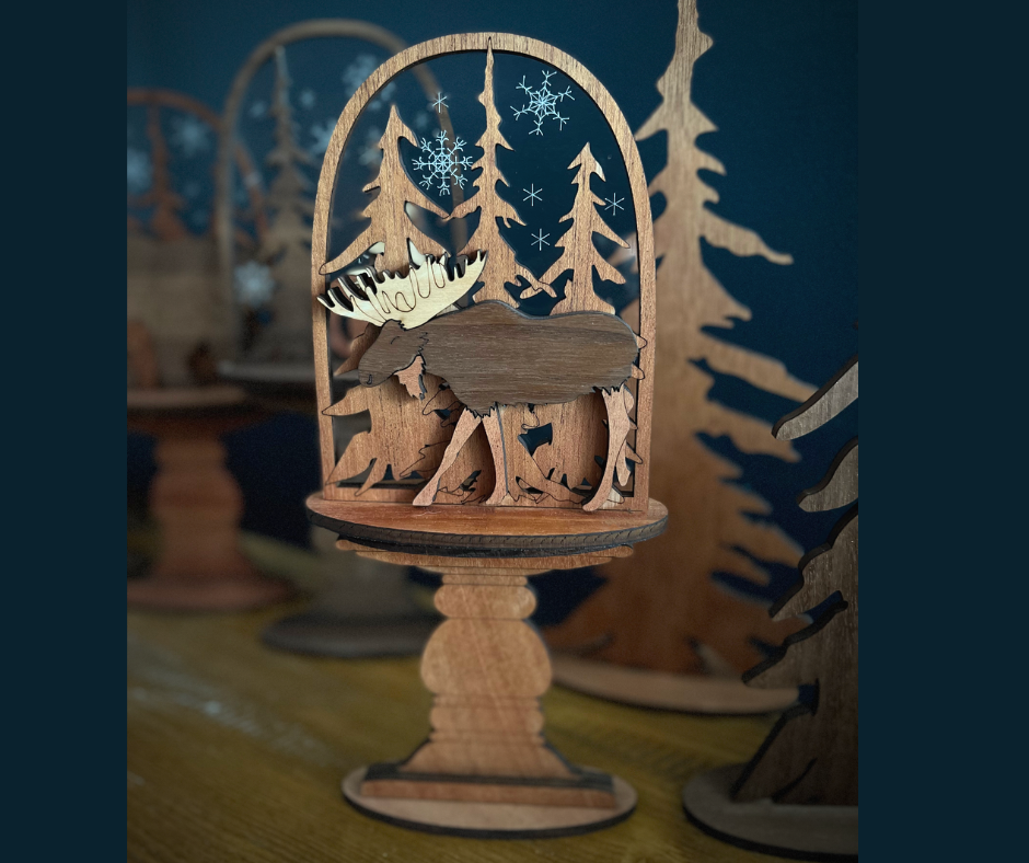 Woodland Animals Winter and Holiday Display (Single or Multiple)