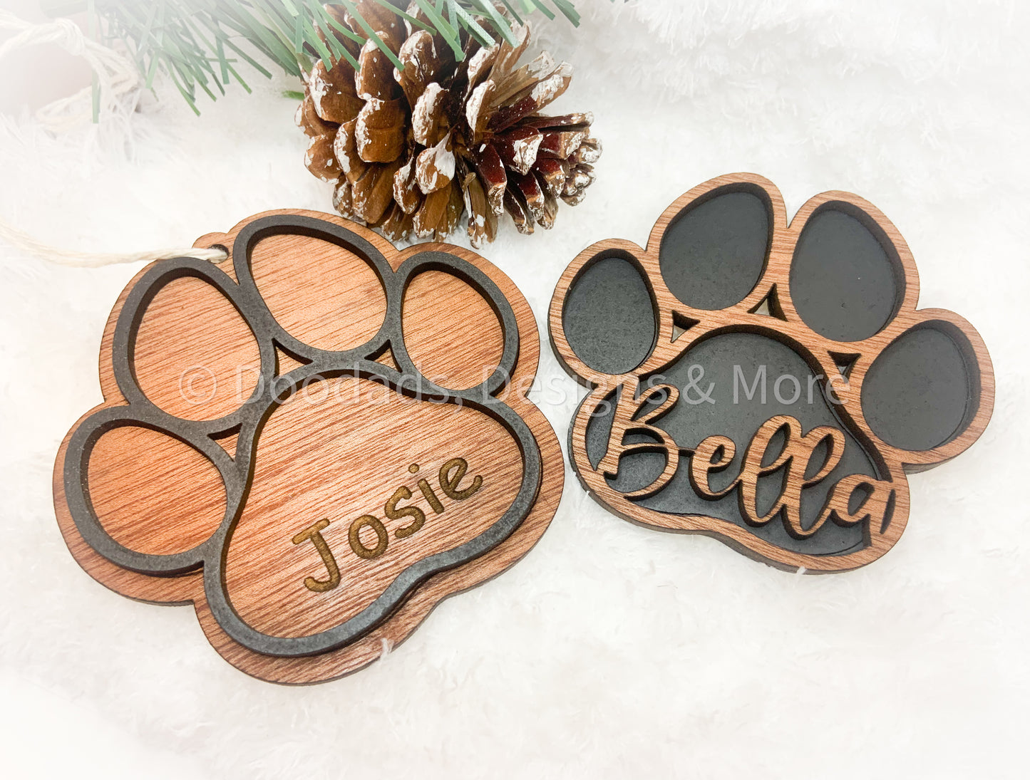 Personalized Paw Print Ornament