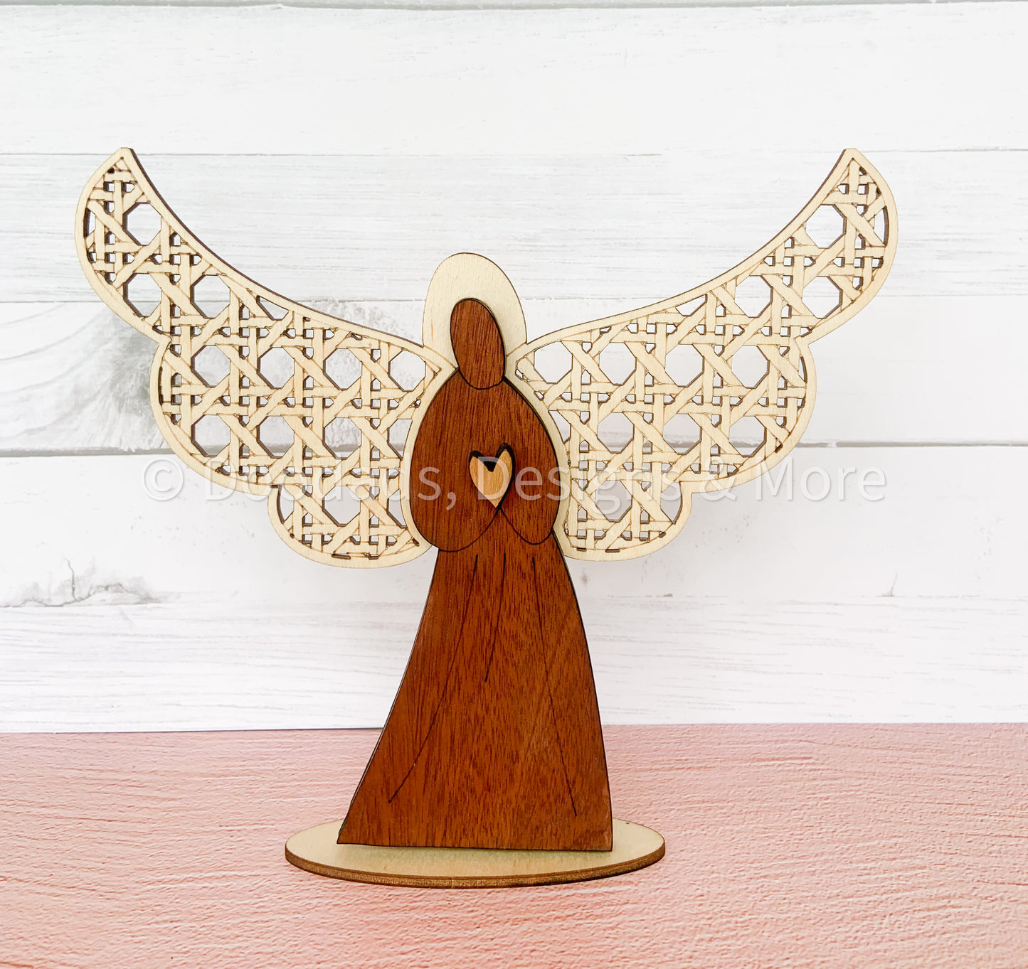 A Mother's Love Three-Layer Cane Weave Angel